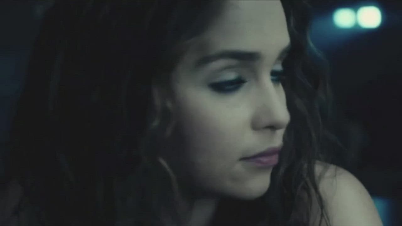 Emilia Clarke teasing you under the table. How will you react?