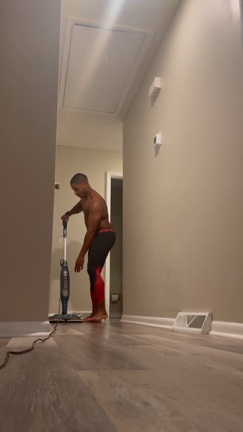 black cleaning tights topless black-porn gif