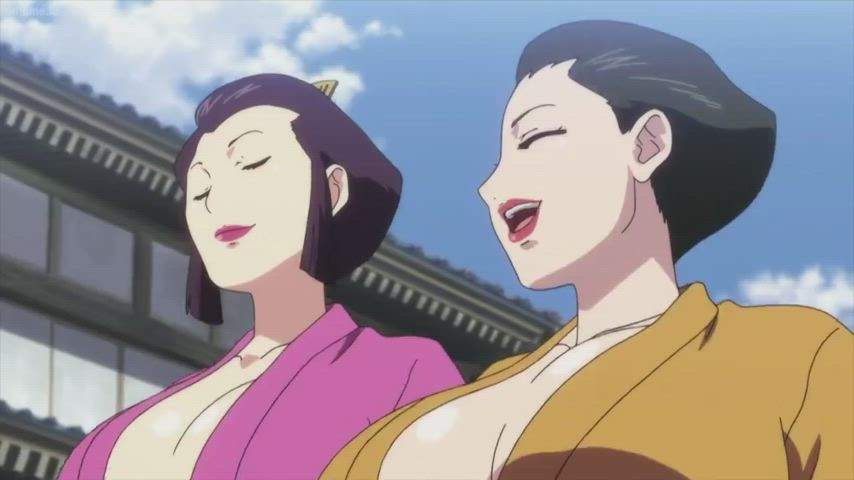 anime boobs bouncing tits gif