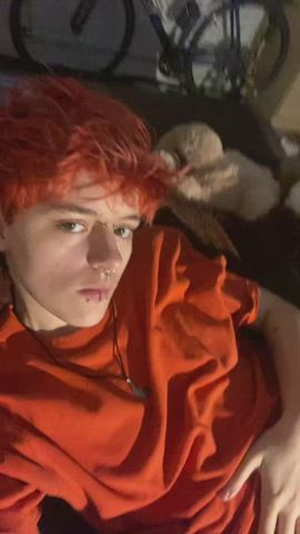 creampie eating ftm pierced gif