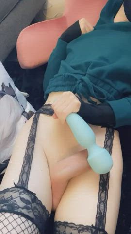 Cumshot Femboy Vibrator gif