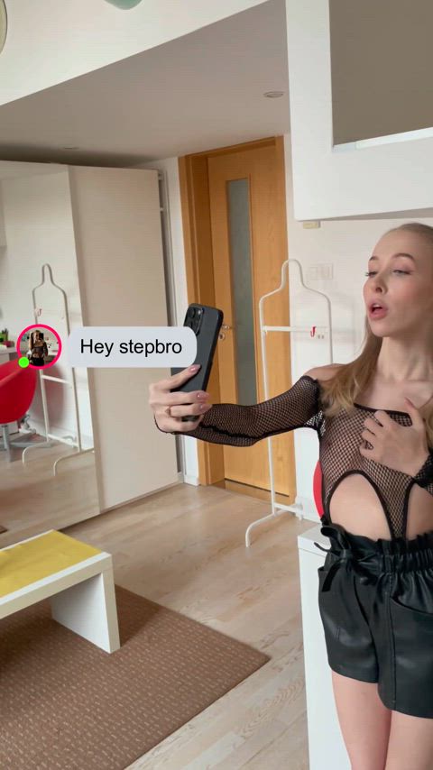 blonde family step-brother step-sister teen gif