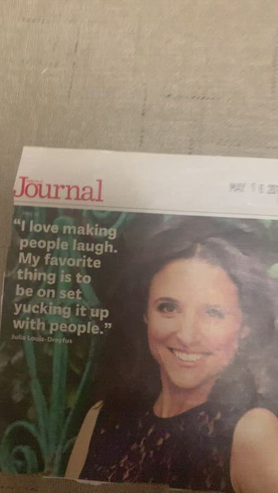 Cum on magazines 1 - Julia Louis-Dreyfus