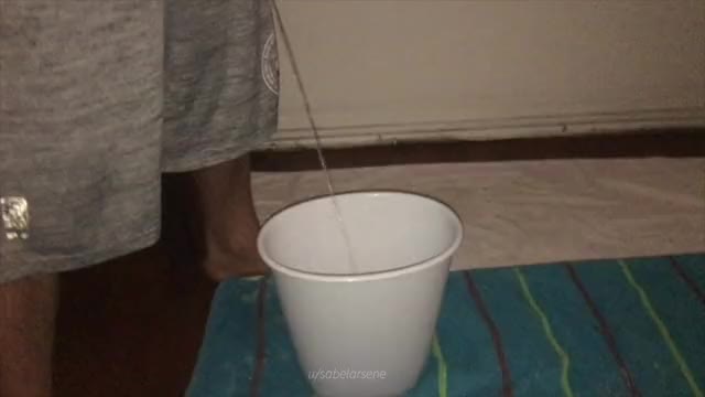 PEE BUCKET CHALLENGE - Days of pee stored up and dumped on my Asian slave | www.SabelArsene.com
