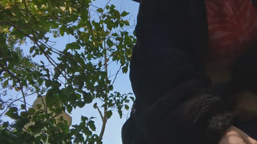 big tits boobs milf masturbating nipples outdoor public r/caughtpublic gif