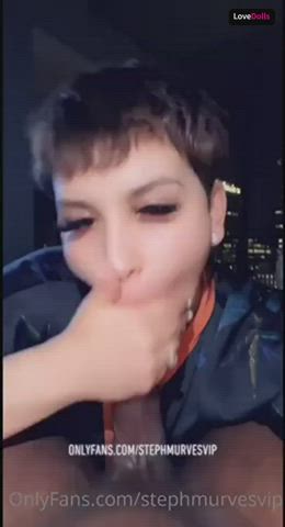 BBC Blowjob Latina gif