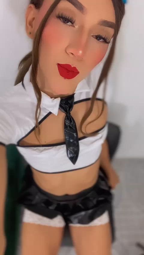 cute latina sexy student legal-teens tik-tok gif