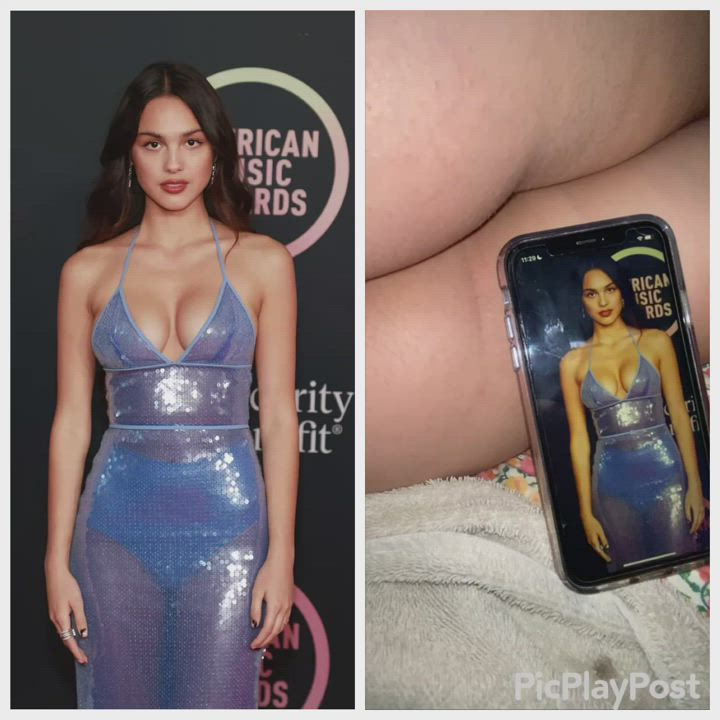 Olivia Rodrigo Fleshlight Cum Tribute all over my GF’s ass. Thick load!
