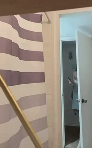 accidental cute nipslip teen gif