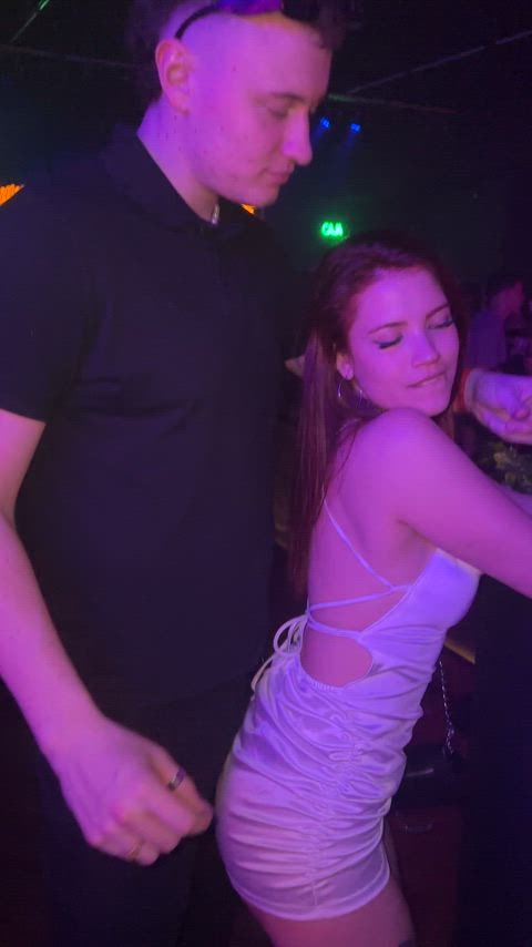 couple cute horny latina party public sexy gif