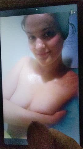 cum messy tribute gif