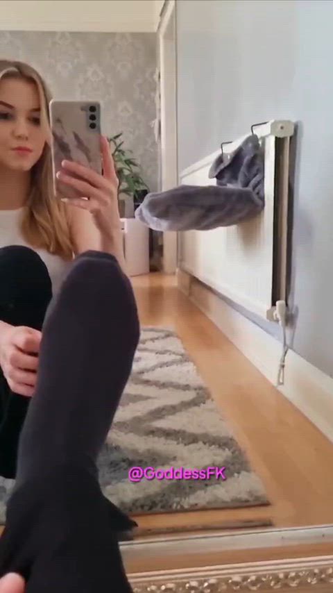 ankle socks babe british dirty feet feet feet fetish goddess socks soles tease gif