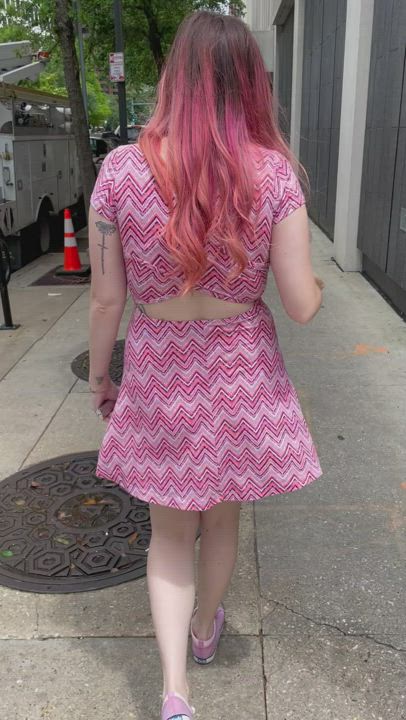 Dare: Wear a dress, and flash my booty on the street. MUST SEE [F]