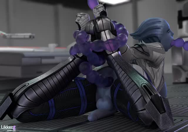 Liara bound &amp; fucked all the way through by a tentacle (likkez)