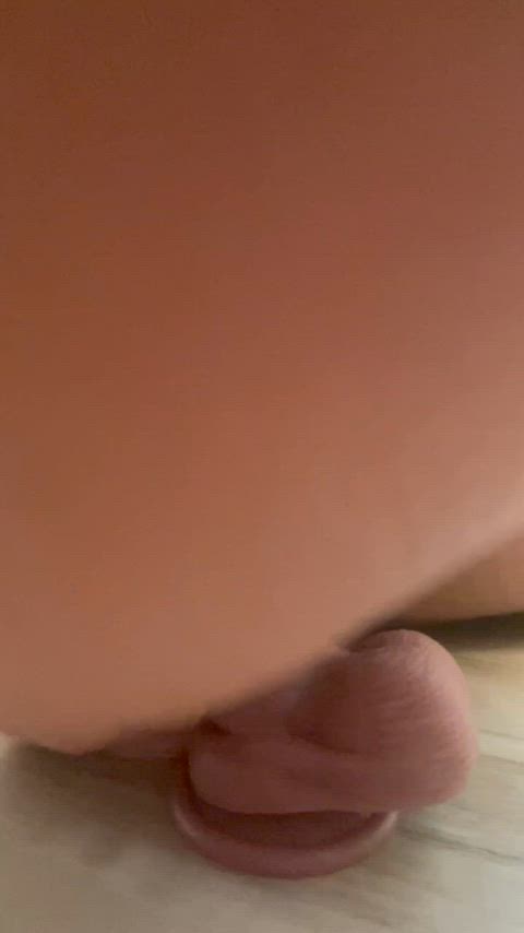 First time riding two dildos