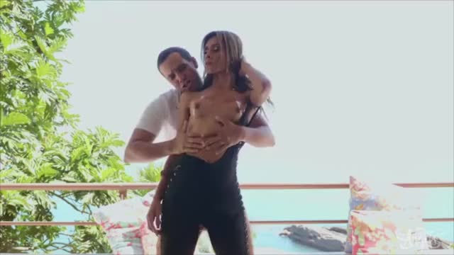Brazilian TS Karina Abelha gets her ass drilled hard