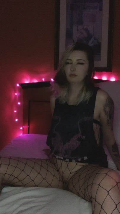 Alt Boobs Clit Rubbing Fishnet Foreplay French Kissing Gay Girls Goth Kiss Kissing