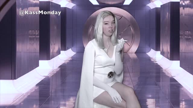 Emma Frost (getting into character)
