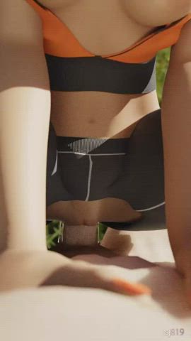 animation british brunette english outdoor pov riding sex gif