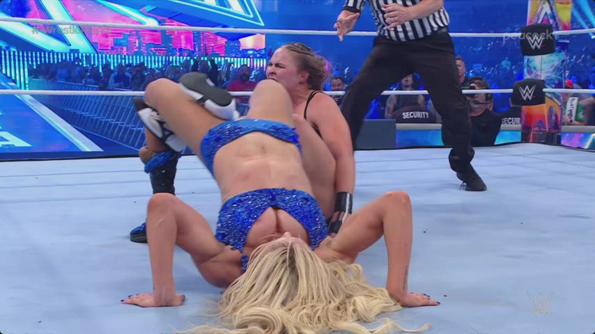Celebrity Nipslip Wrestling gif