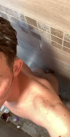 bisexual dildo shower gif