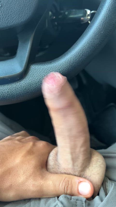 horny masturbating uncut foreskin real-cock uncut-cock gif