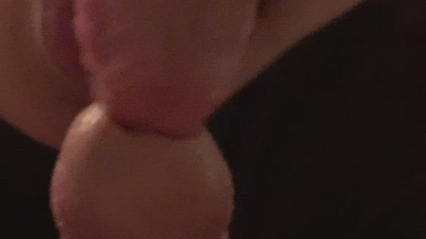 [OC] My big white cock head is eagerly pleasured by Asian friend (felt so good)