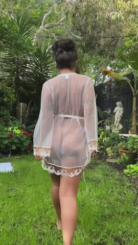 about to hop in the beautiful outdoor bath… full video on my OF feed free for subs