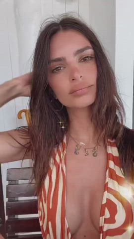 Bikini Cleavage Emily Ratajkowski gif