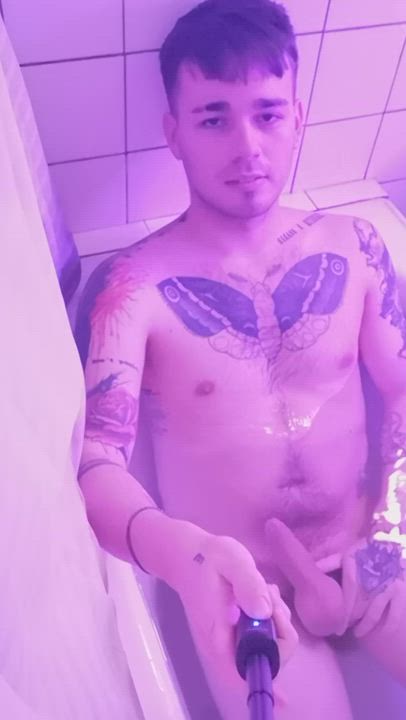 In the bath