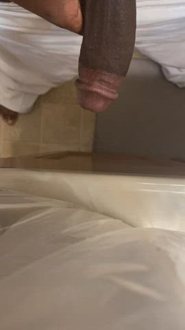 My big black dick dripping with pre cum