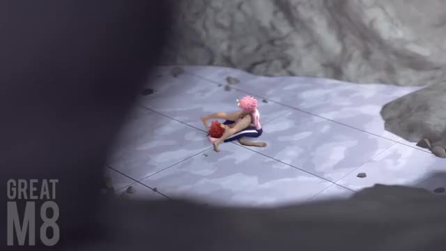 Kirishima gets rimjob from Mina Ashido