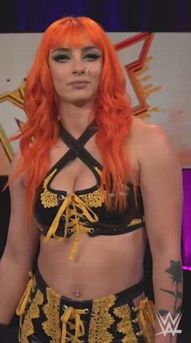 big tits busty cleavage cute huge tits natural tits redhead tits wrestling gif
