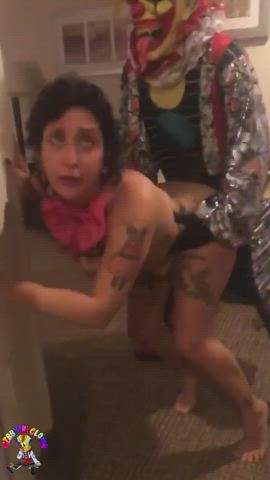 Brunette Dogging Short Hair gif