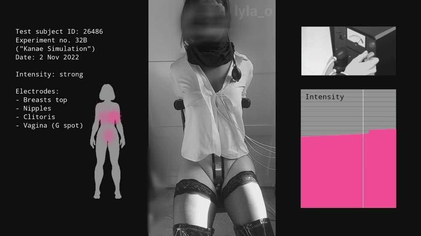 I wanted to experience the feeling of having heavy boobs when electrostim is applied