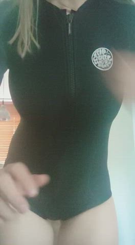 Having fun with my new wetsuit! [Reveal]