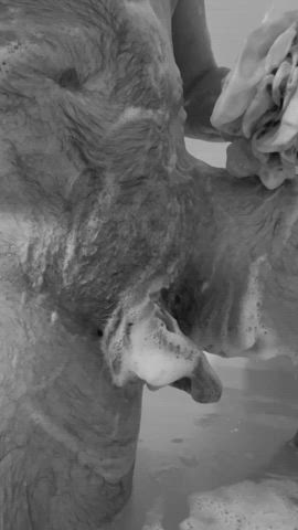 bathtub cock cub hairy soapy gif