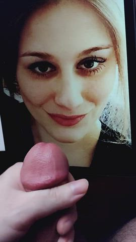 She looks great with a load on her beautiful face