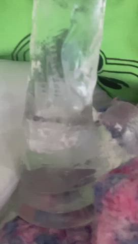 Deepthroat Dildo Sucking gif