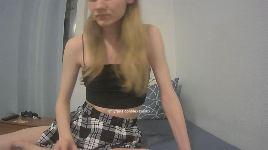 Could you help with the problem under my skirt? xx