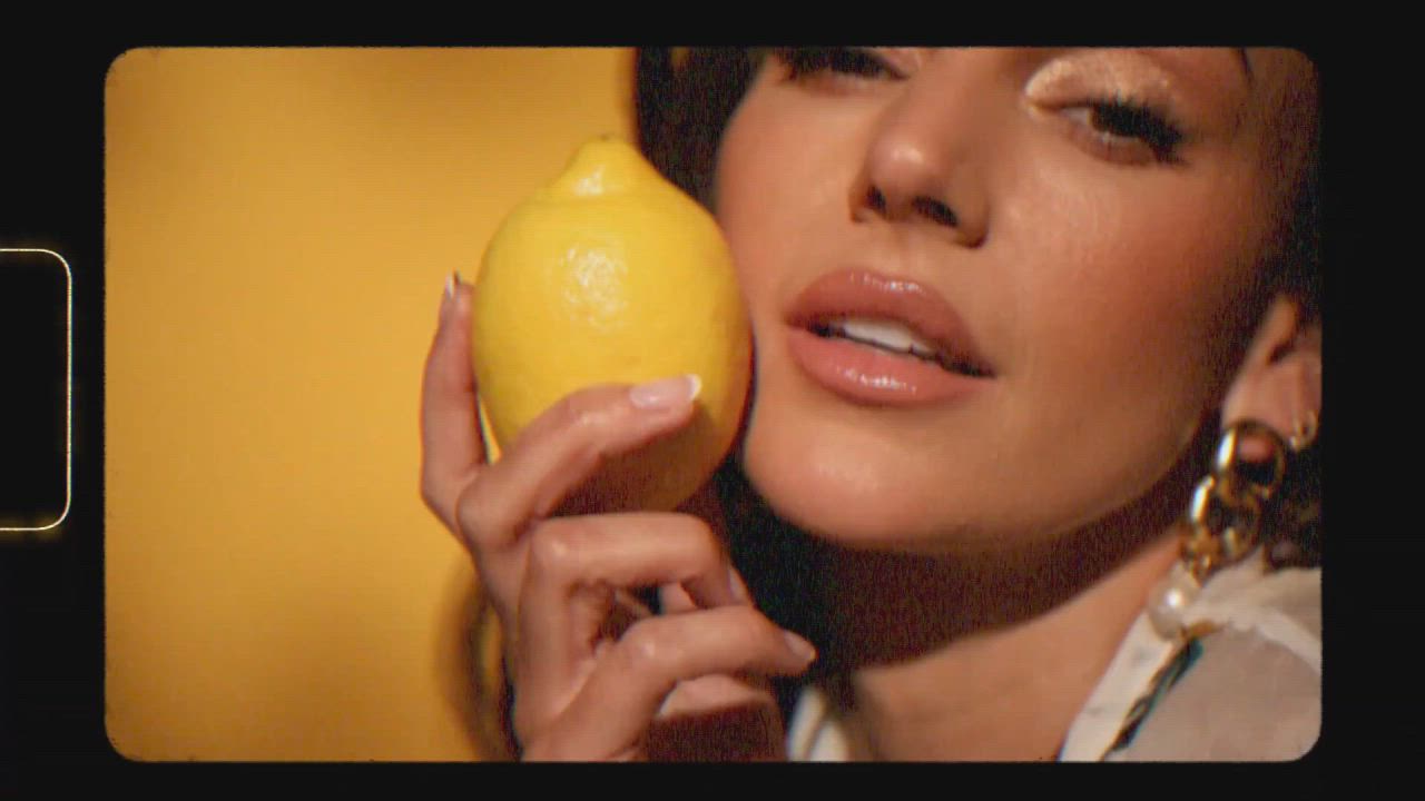 British Brunette Model gif