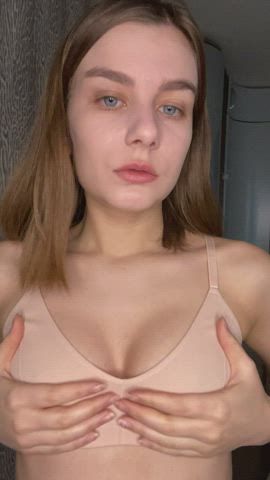 I have tiny tits but I hope my ass makes up for it