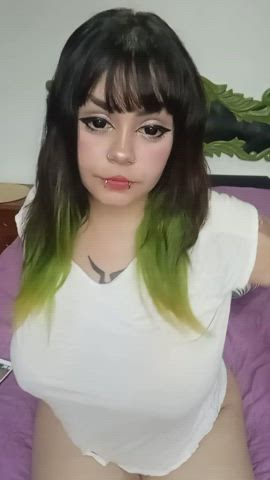 big tits boobs brunette chubby huge tits natural tits tits gif