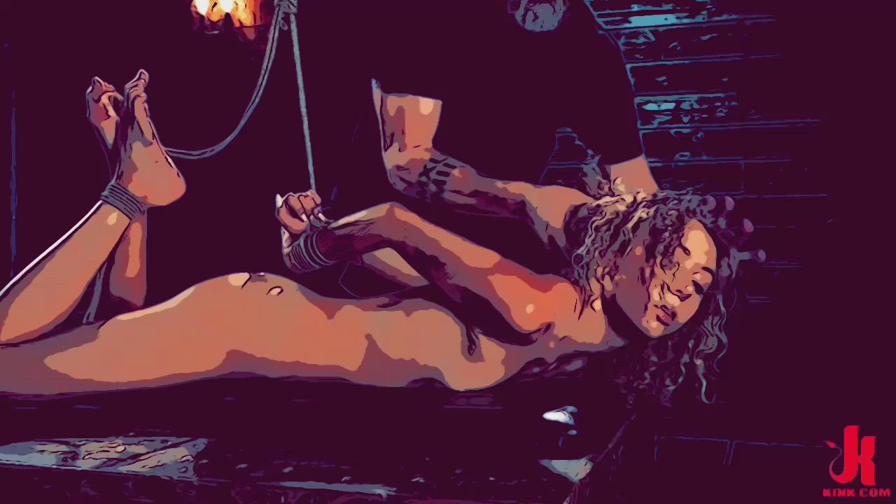 BDSM Bondage Hogtied gif