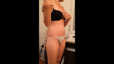 Shaved Pussy Striptease Wife gif