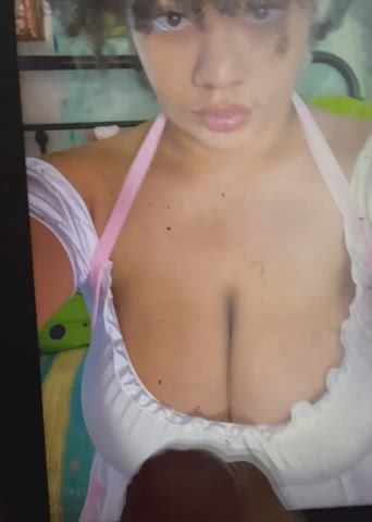 big tits cumshot tribute gif