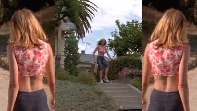 Vanessa Angel - Partners (2000) - split-screen / mini-loop edit, going down steps