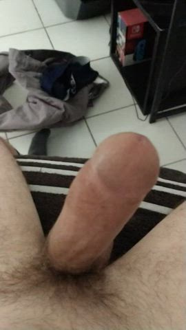 bwc big balls big dick cock cock worship male masturbation muscles pov solo gif
