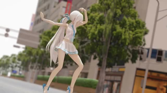 【Last MMD】「Marine Bloomin' 」水色 弱音ハク Aqua Haku 하쿠 【最後のMMD動画】