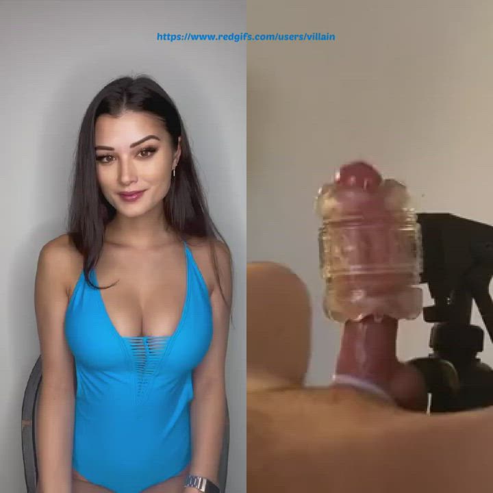 BabeCock Balls Big Dick Cock Milking Cuckold Fantasy Fleshlight Milking Model OnlyFans